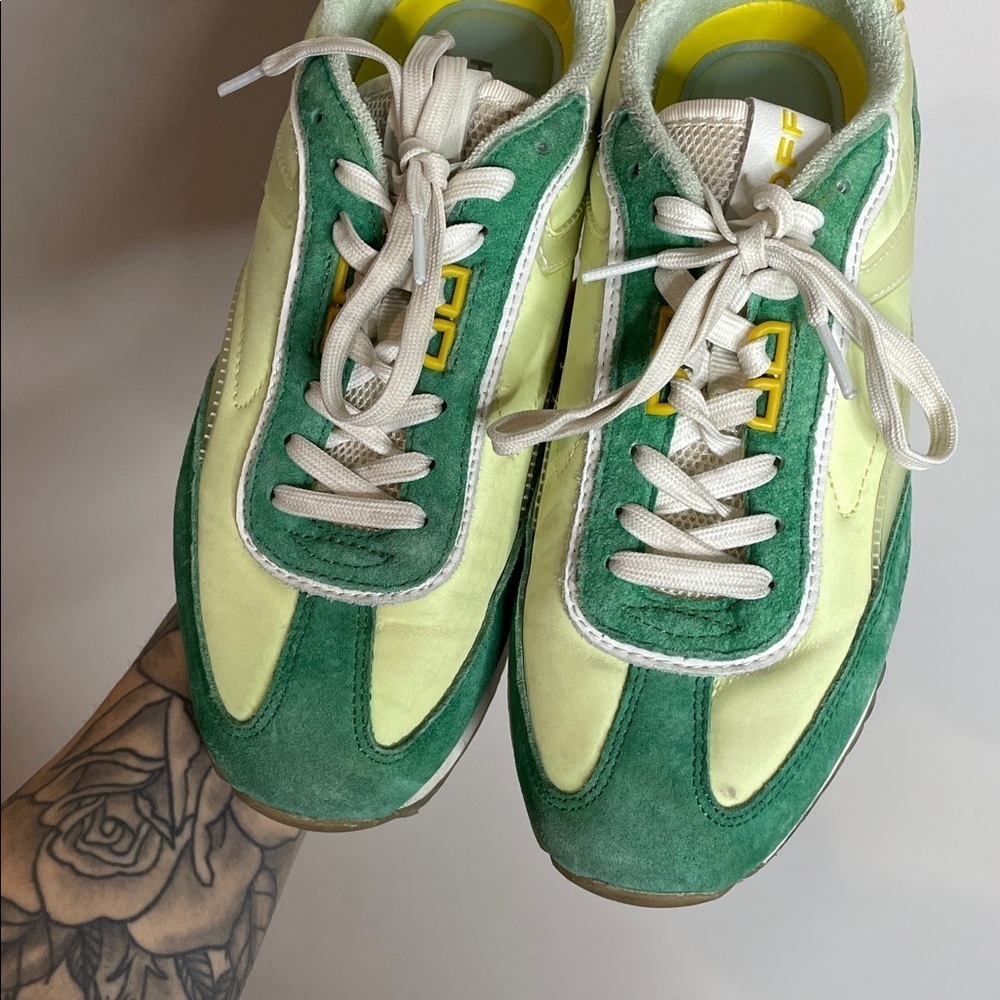 HOFF | Women’s Popart Green Trainer Sneakers Size 7.5 - Picture 3 of 8